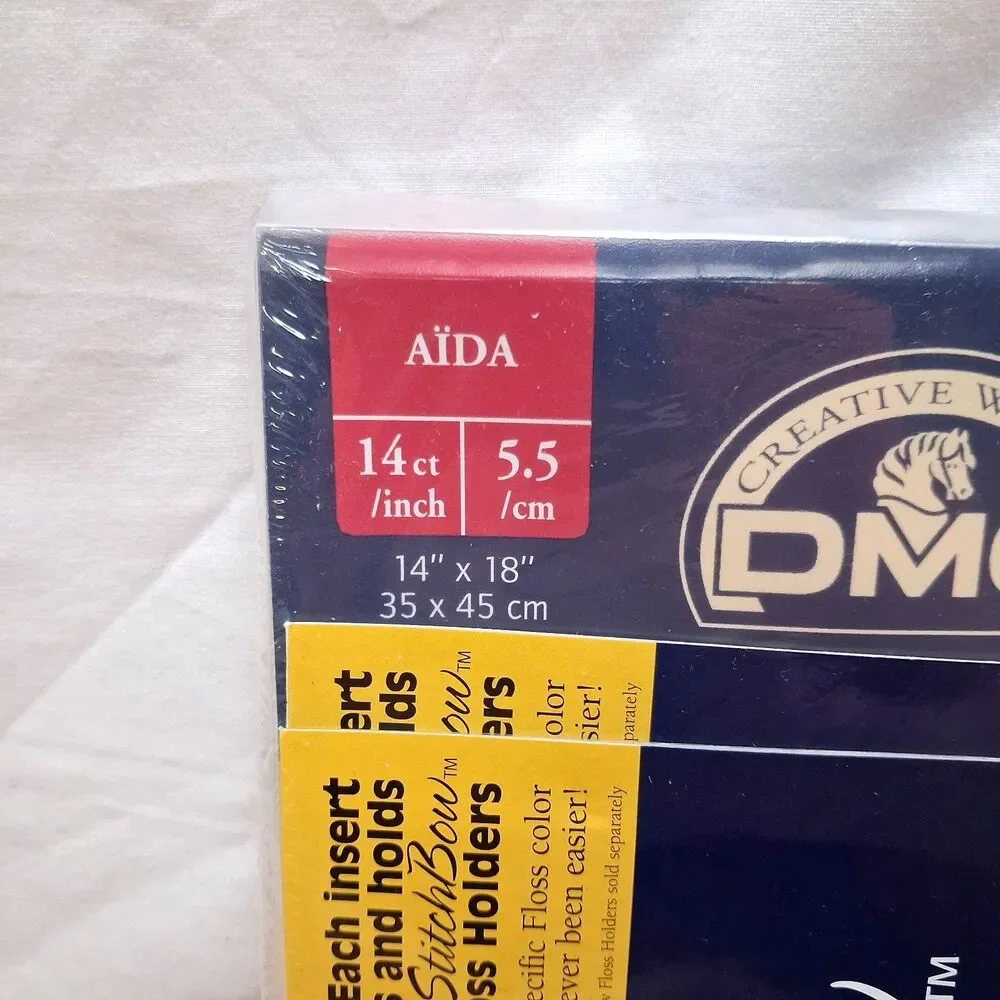 DMC Cross Stitch w/60 Bow Floss Holders 2 Inserts Embroidery Organizer Needles